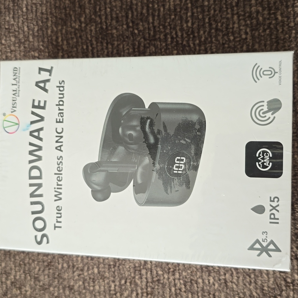 SOUNDWAVE A1 TRUE WIRELESS ANC BLACK EARBUDS